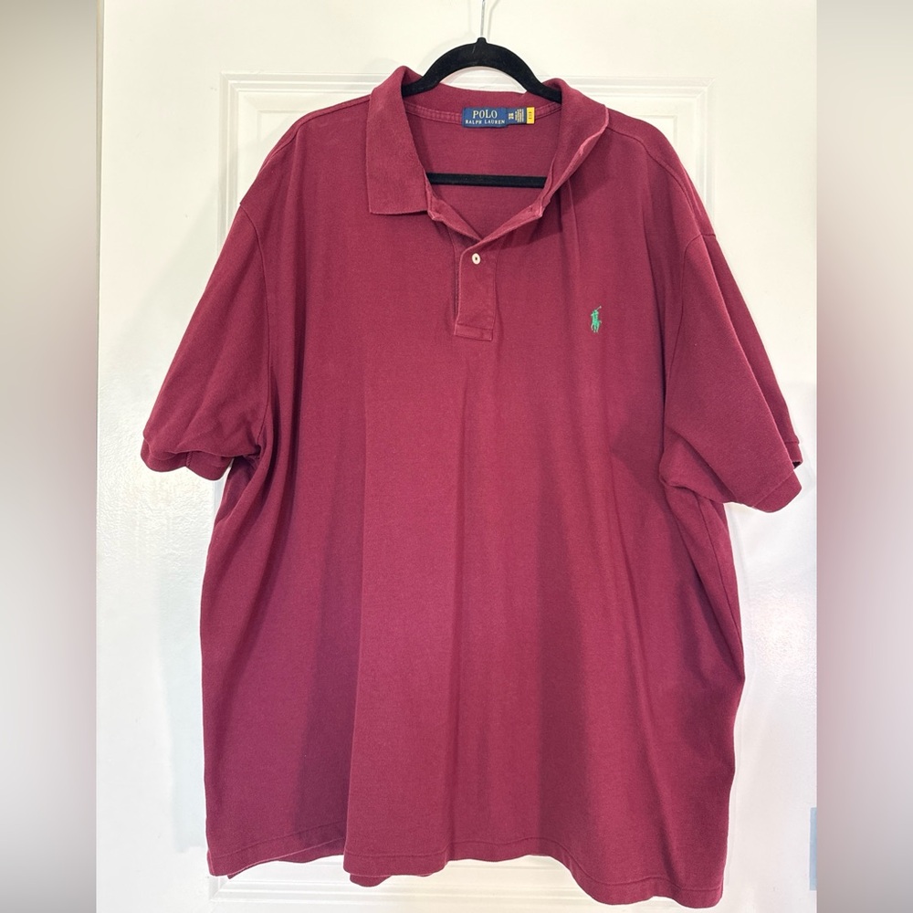 Ralph Lauren Men's Burgundy Polo Shirt